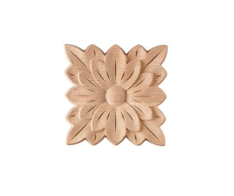 Aplik Motifli Rozet Boyanabilir Dekoratif Aksesuar 8x8x1 CM-OA174