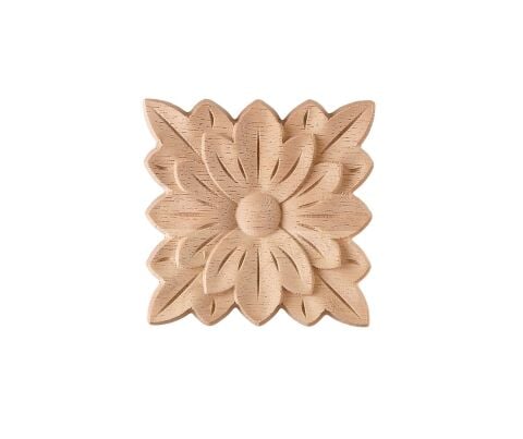 Aplik Motifli Rozet Boyanabilir Dekoratif Aksesuar 8x8x1 CM-OA174