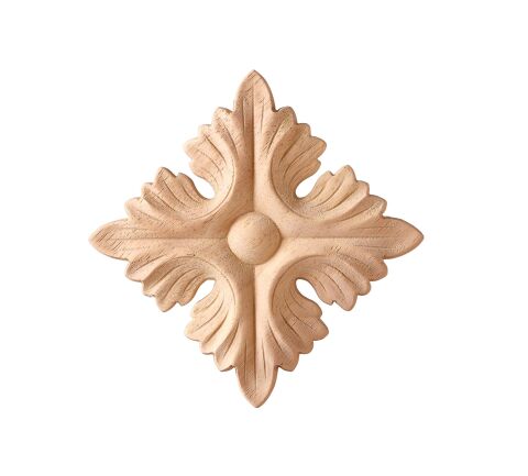 Aplik Motifli Rozet Boyanabilir Dekoratif Aksesuar 12x12x0,8 CM-OA208