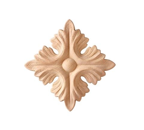 Aplik Motifli Rozet Boyanabilir Dekoratif Aksesuar 12x12x0,8 CM-OA208