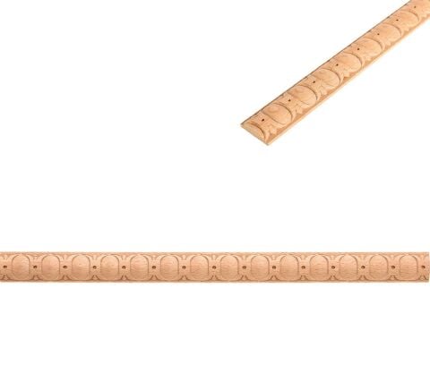 Kayın Çıta Baskılı Ahşap Desenli Dekoratif Aksesuar 37x10 mm-BC35