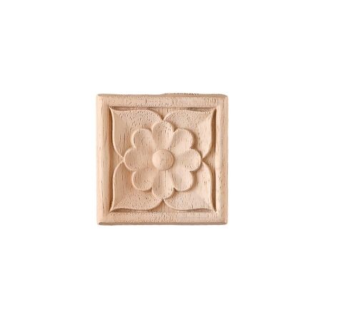 Aplik Motifli Rozet Boyanabilir Dekoratif Aksesuar 6x6x0,8 CM-OA173