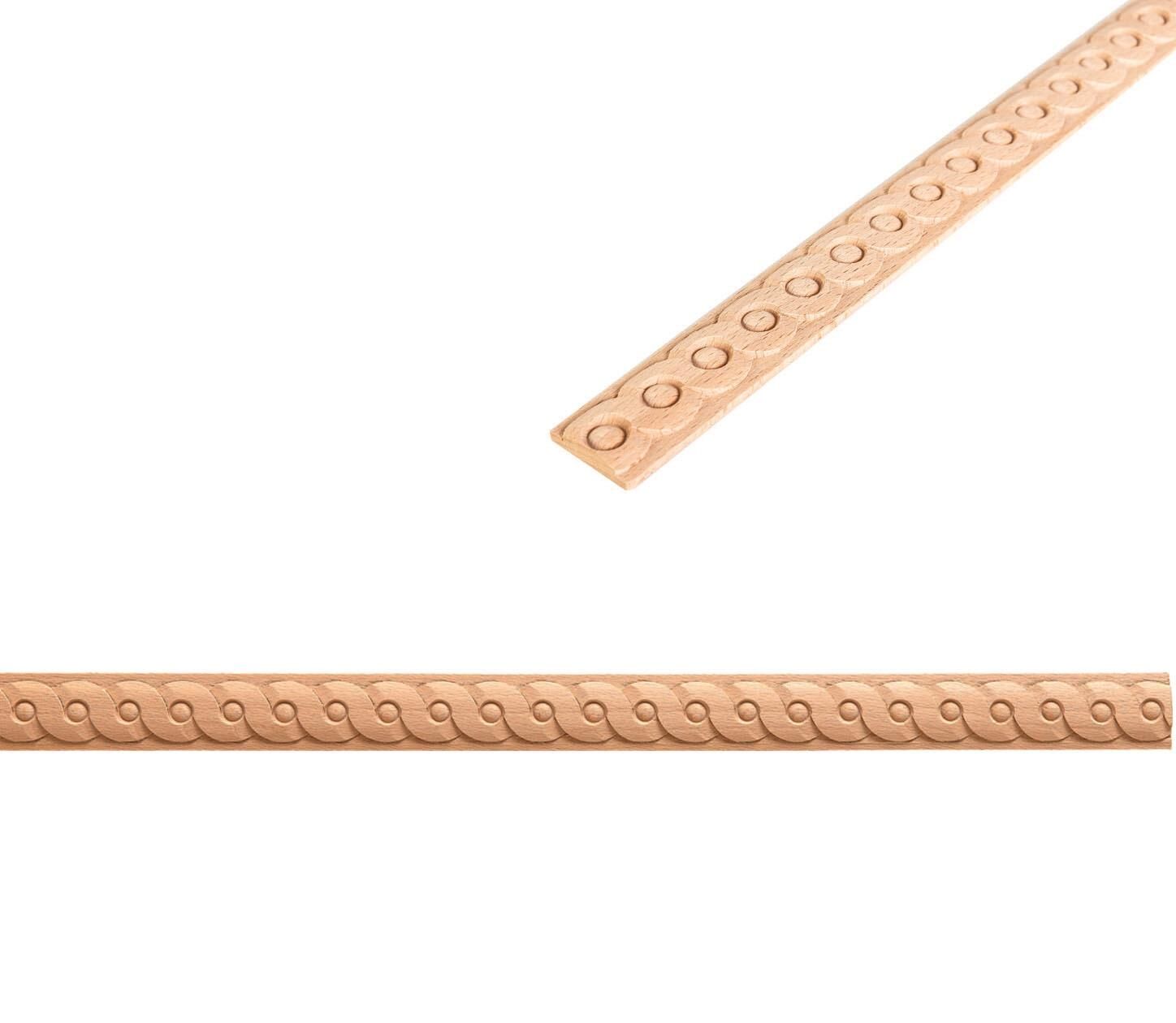 Kayın Çıta Baskılı Ahşap Desenli Dekoratif Aksesuar 18x6 mm-BC22