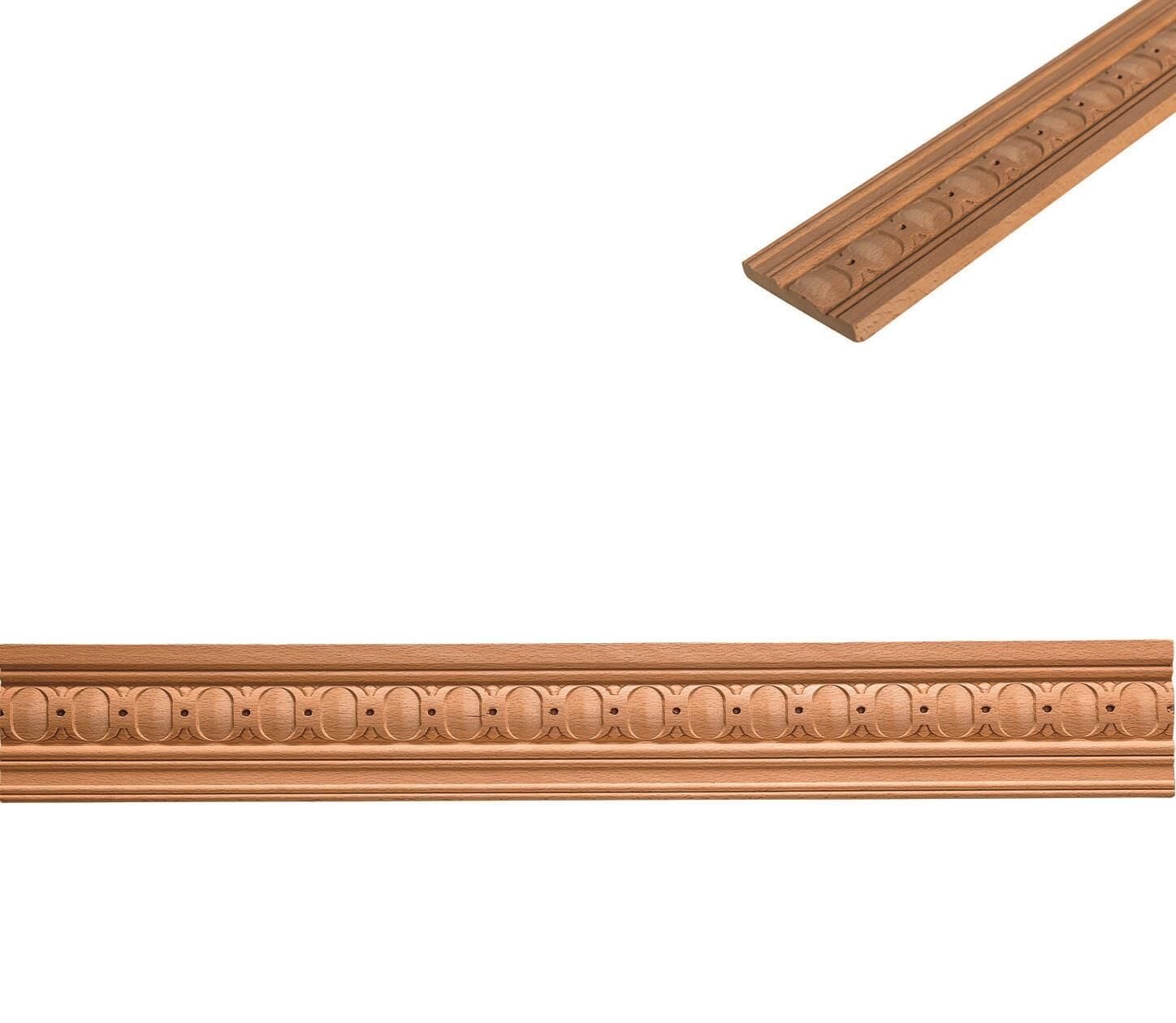 Baskılı Kayın Çıta Ahşap Desenli Dekoratif Aksesuar 80x11 mm-BC56