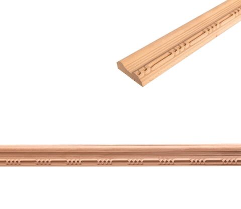 Baskılı Kayın Çıta Ahşap Desenli Dekoratif Aksesuar 76x24 mm-BC52