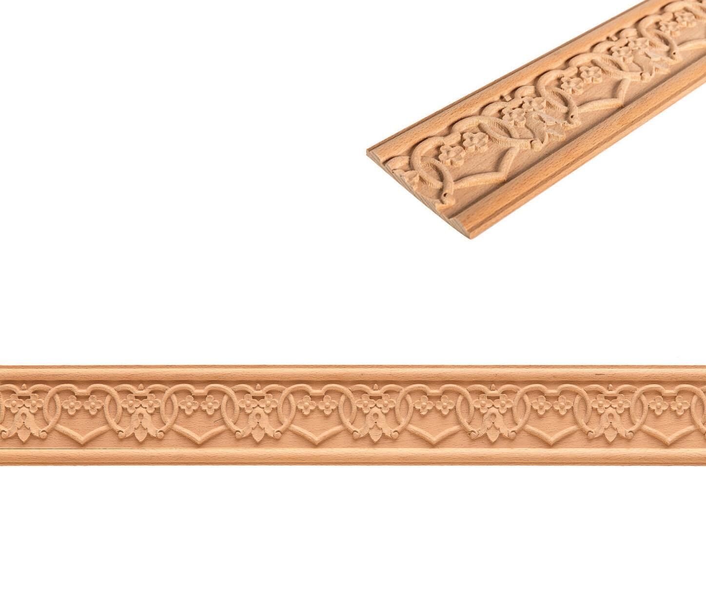 Kayın Çıta Ahşap Desenli Dekoratif Aksesuar 80x8 mm-BC39