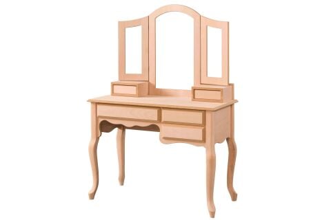 3 ÇEKMECELI LÜKENS  MAKYAJ MASASI   126x49X79