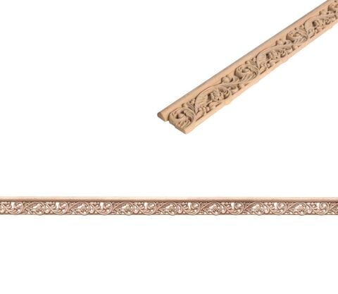 Kayın Çıta Ahşap Desenli Dekoratif Aksesuar 60x12 mm-BC89