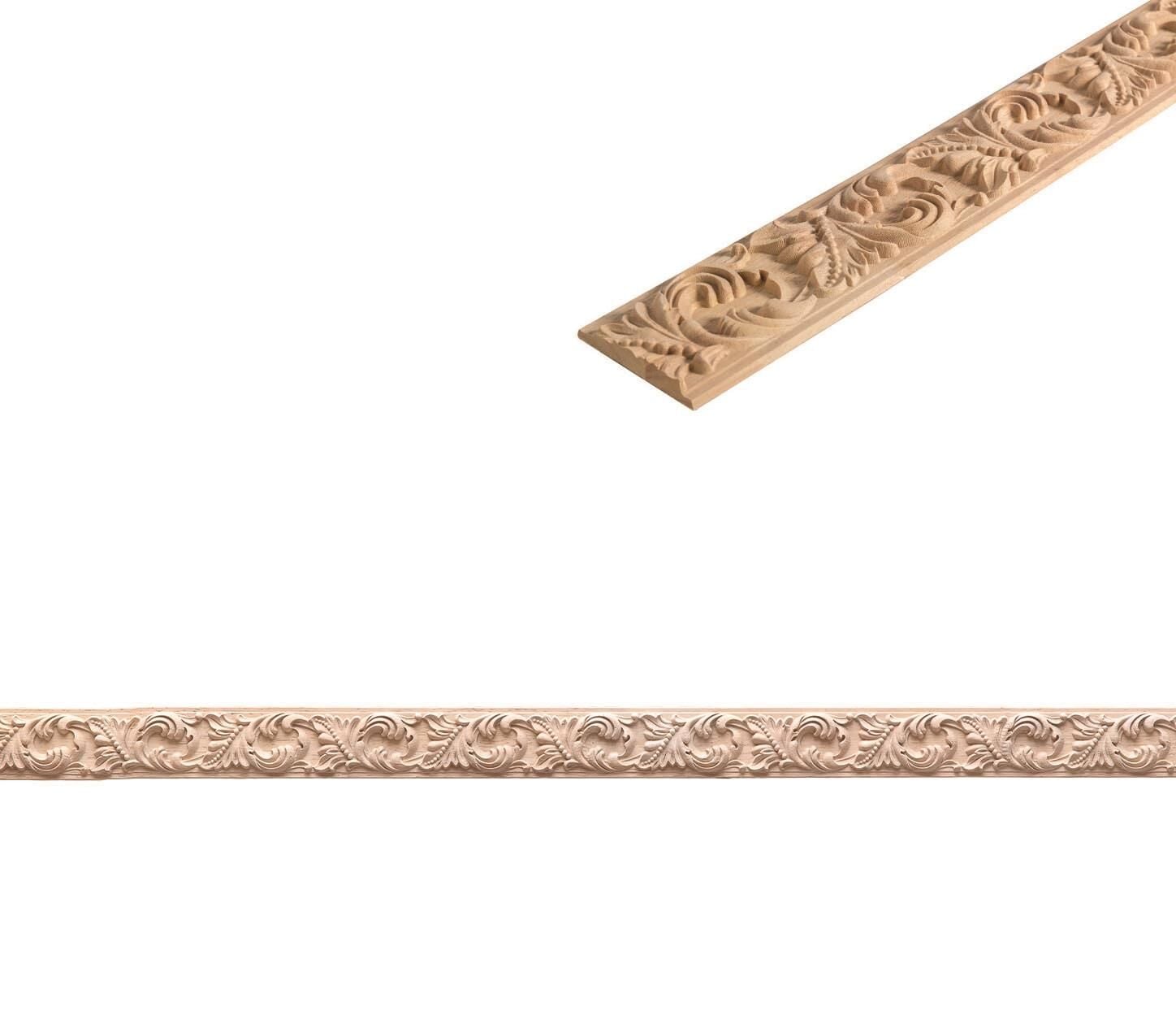 Kayın Çıta Ahşap Desenli Dekoratif Aksesuar 60x12 mm-BC51