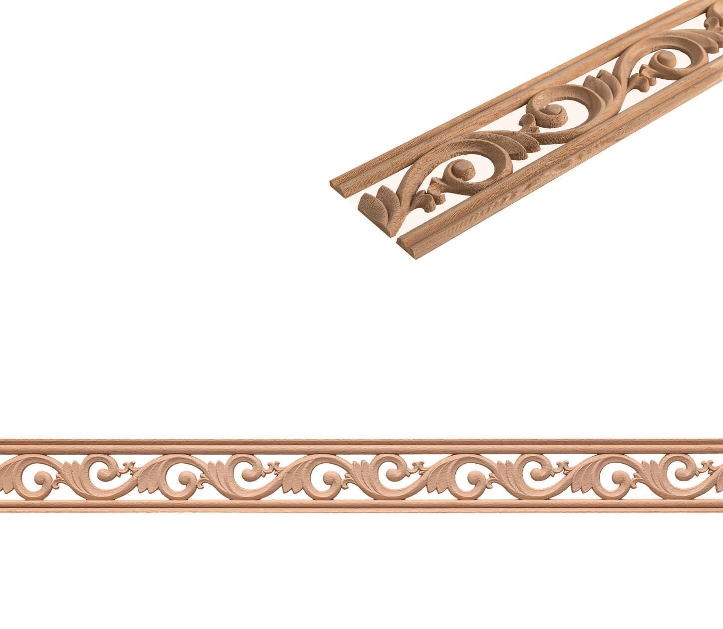 Kayın Çıta Ahşap Desenli Dekoratif Aksesuar 80x8 mm-BC80