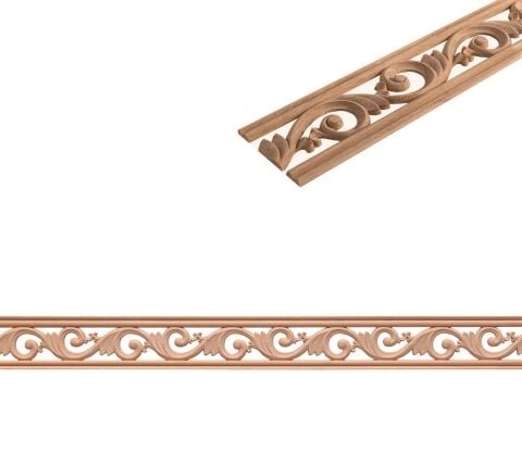 Kayın Çıta Ahşap Desenli Dekoratif Aksesuar 80x8 mm-BC80