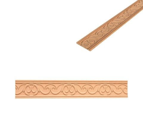 Kayın Çıta Ahşap Desenli Dekoratif Aksesuar 80x8 mm-BC42