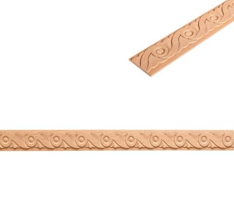 Kayın Çıta Ahşap Desenli Dekoratif Aksesuar 57x7 mm-BC20