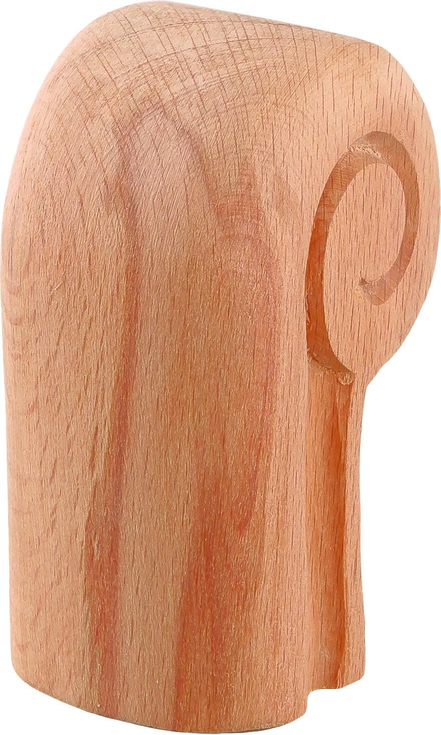 Boyanabilir Ahşap Desenli İşlemeli Merdiven Topuzu 4,5x7  cm