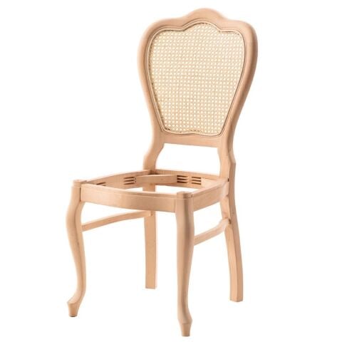 HASIRLI KLASİK LÜKENS SANDALYE 46X47X98 CM