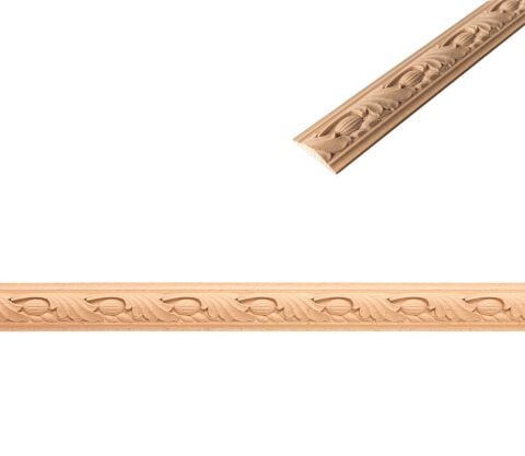 Kayın Çıta Ahşap Desenli Dekortatif Aksesuar 48x11 mm-BC37