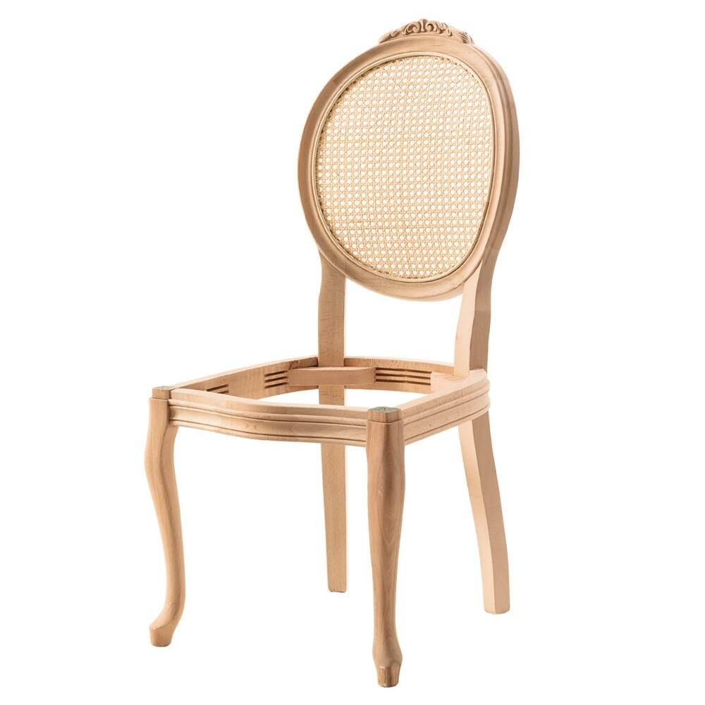 HASIRLI MADALYON OYMALI SANDALYE 52X48X101 CM