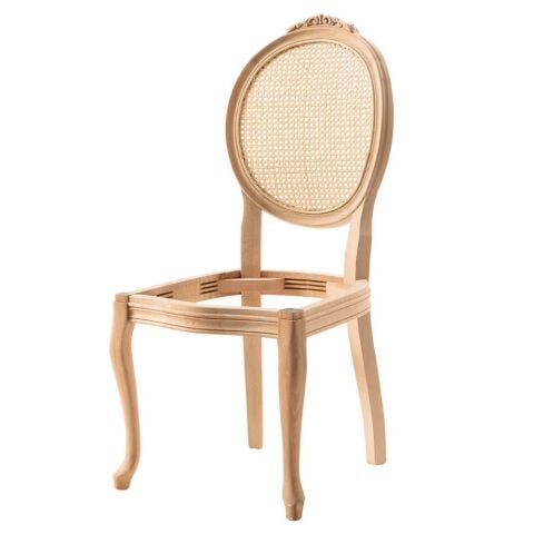 HASIRLI MADALYON OYMALI SANDALYE 52X48X101 CM