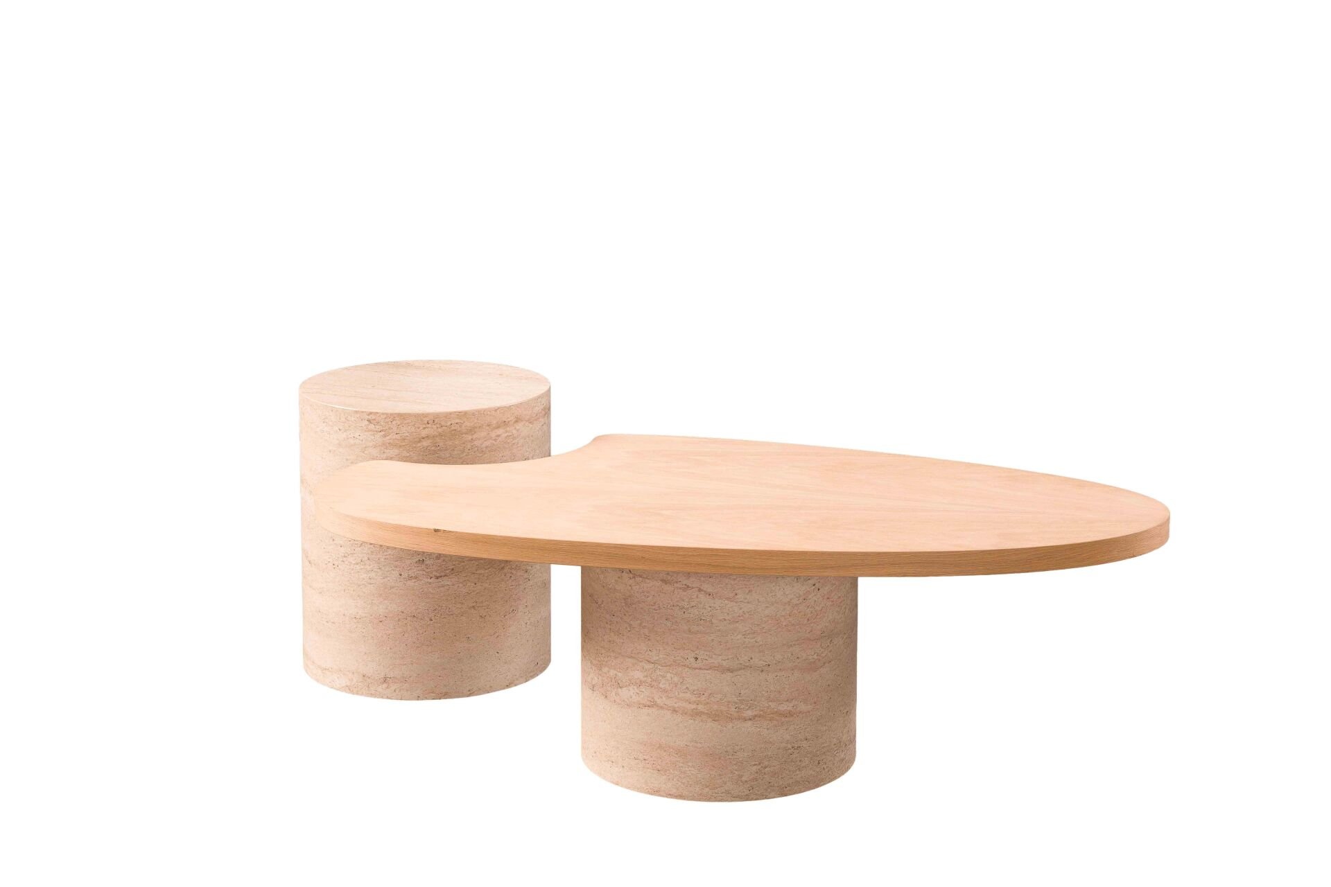 MİLANO MEŞE TRAVERTEN ORTA SEHPA