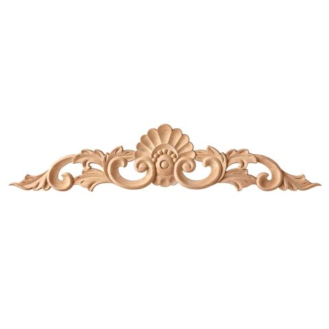 Taç Motif Aplik Oymalı Ahşap Boyanabilir Dekoratif Aksesuar 70x15x1,5  cm TAM34