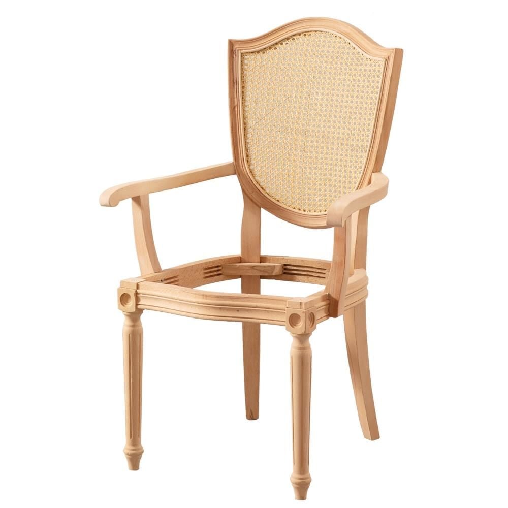 HASIRLI KUPA TORNALI KOLLU SANDALYE 59X52X99 CM