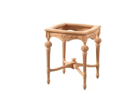 OSMANLI KARE CAMLI SAKSILIK 51X51X61 CM