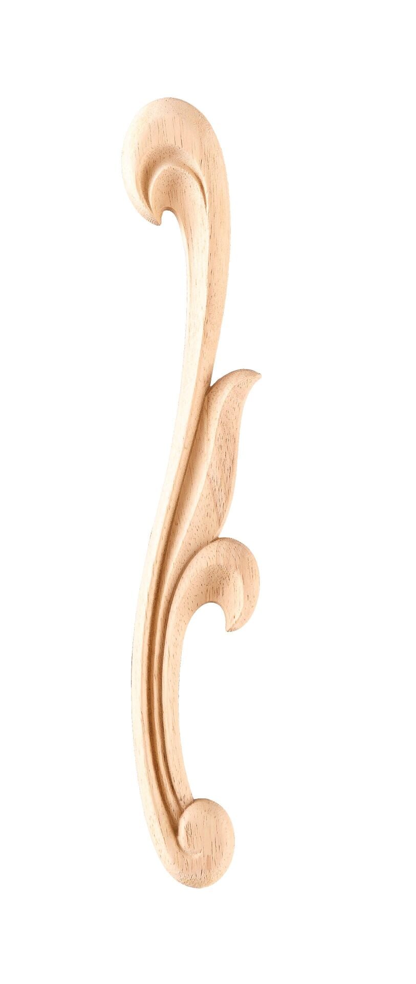 Köşe Aplik Dekoratif Aksesuar Boyanabilir İşlemeli Ahşap  10x3,5x0,6 cm KSS09