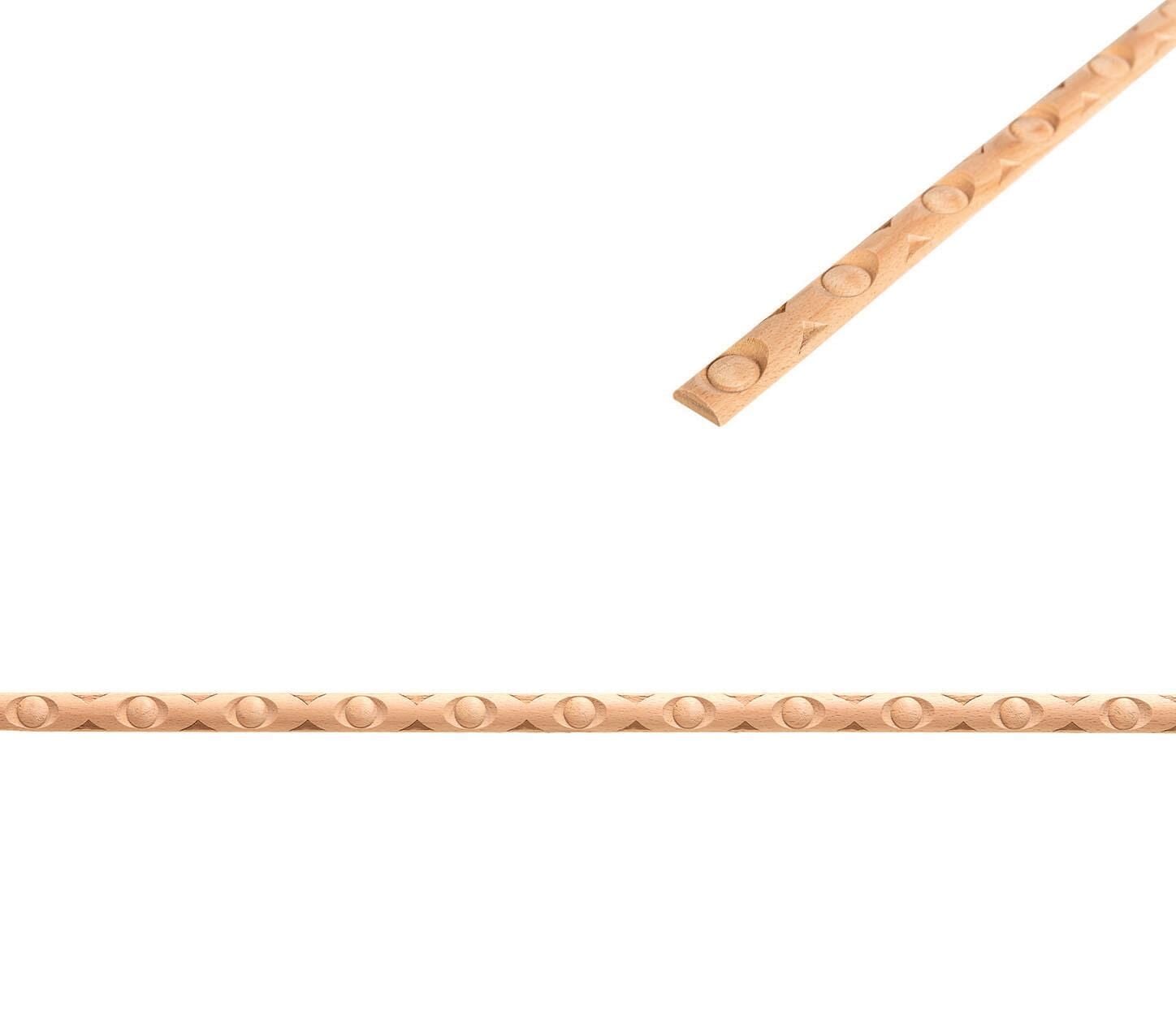 Kayın Çıta Baskılı Ahşap Desenli Dekoratif Aksesuar 17x7 mm-BC10