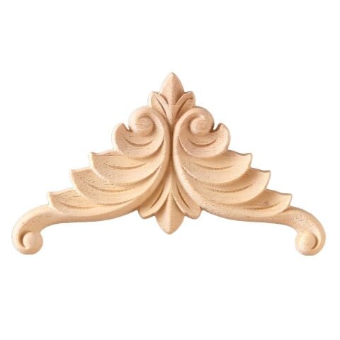 Köşe Aplik Dekoratif Aksesuar Boyanabilir İşlemeli Ahşap  15x15x1 cm  OKA04