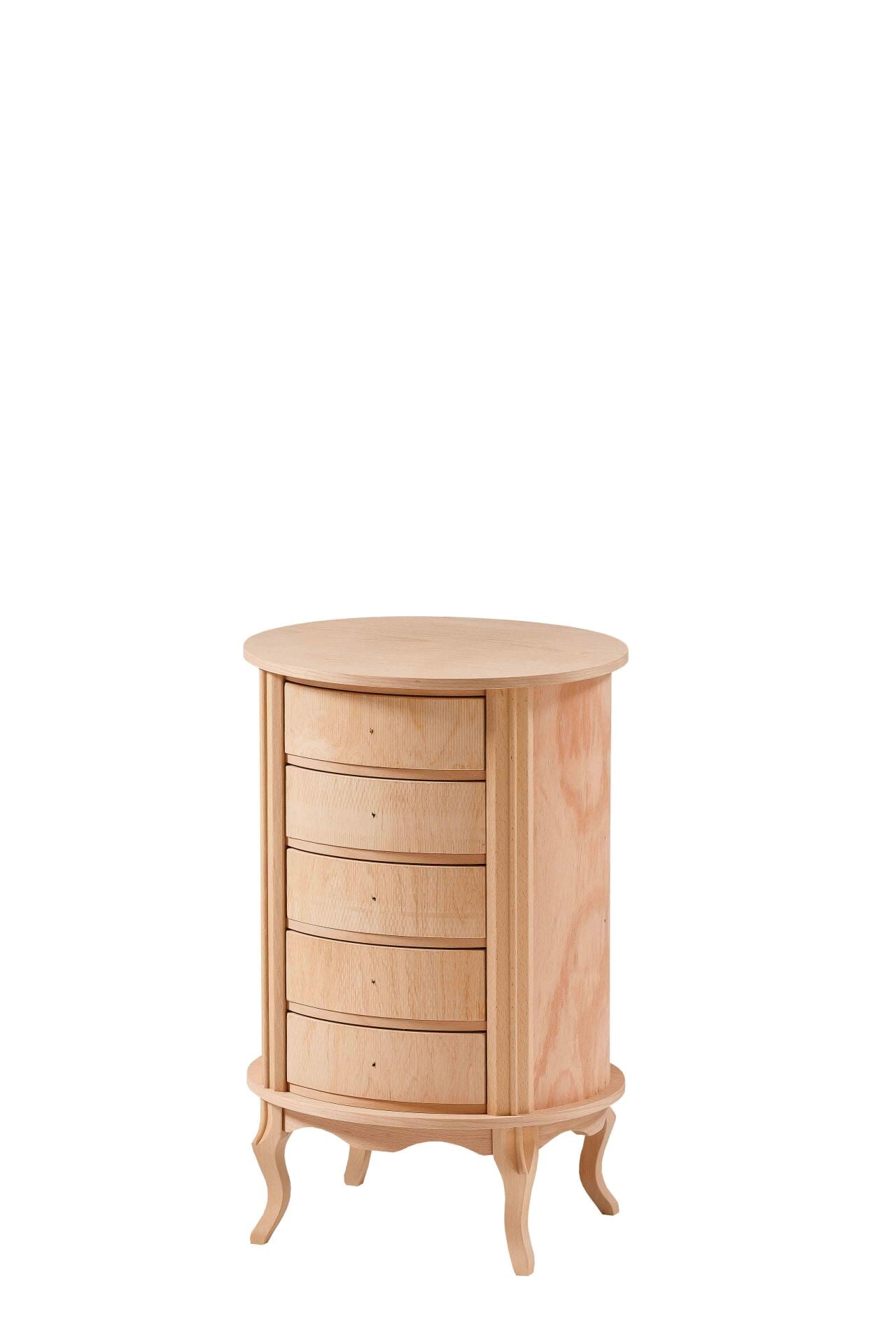 BÜYÜK 5 ÇEKMECELI OVAL KOMOT 46X40X71 CM