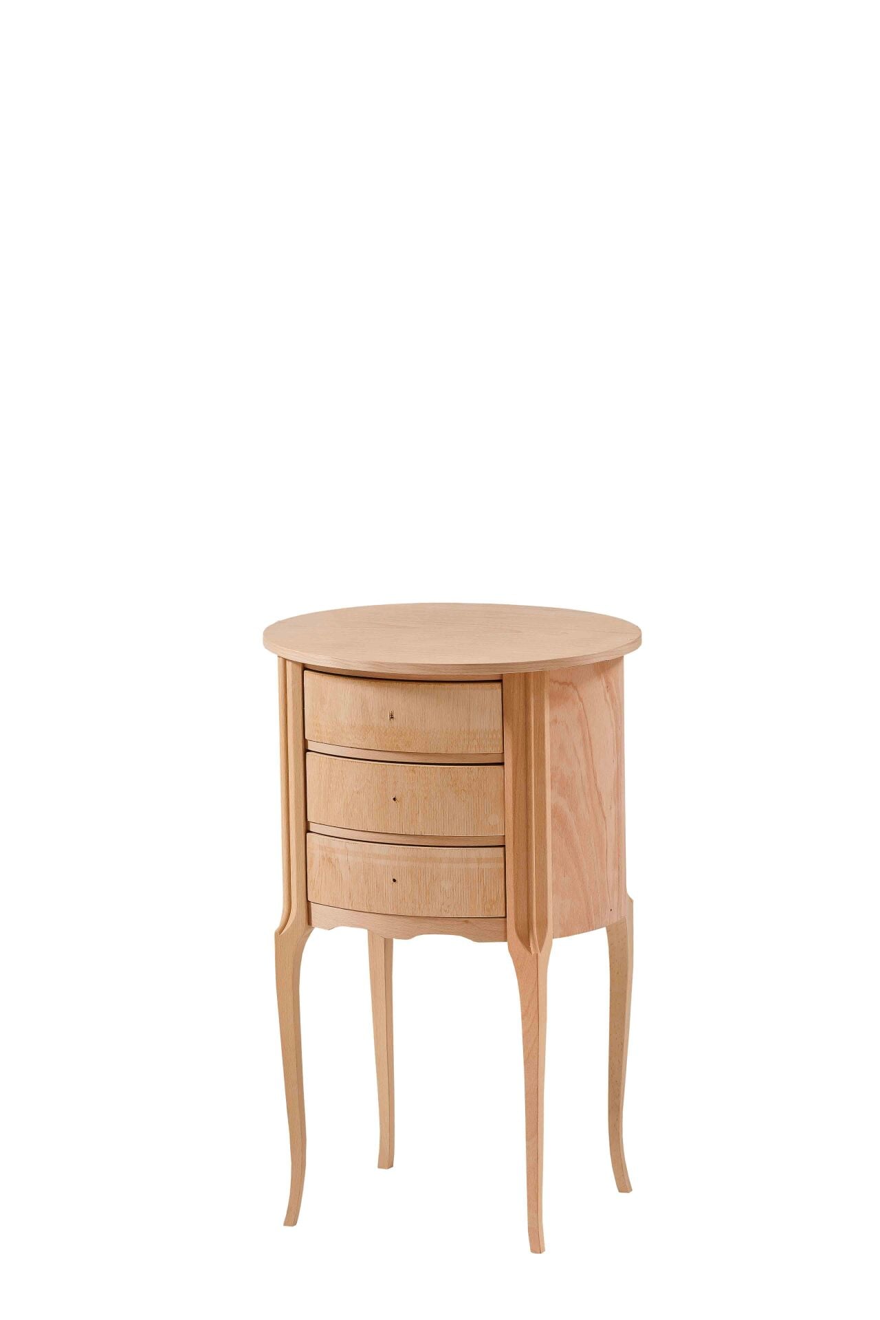 BÜYÜK 3 ÇEKMECELİ OVAL KOMOT  46X40X71
